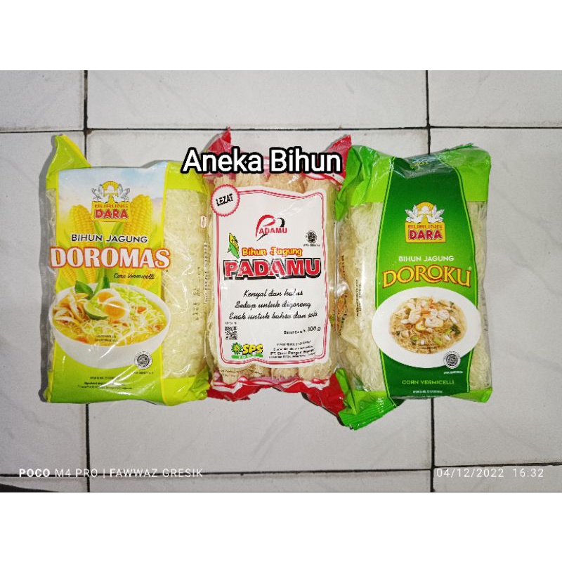 BIHUN JAGUNG Padamu Merah | DOROKU | DOROMAS isi 4pc Cap Burung Dara