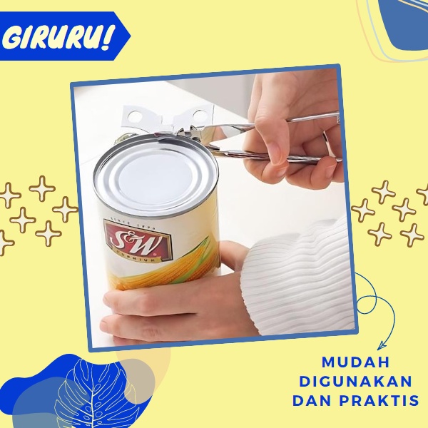 PEMBUKA TUTUP KALENG 3 IN 1 / PEMBUKA TUTUP KALENG SERBAGUNA / CAN OPENER 3 IN 1 / PREMIUM BEST SELLER ALAT PEMBUKA KALENG DAN TUTUP BOTOL GAK PAKE RIBET / PEMBUKA BOTOL/KALENG MULTIFUNGSI IMPORT MURAH / can opener pembuka kaleng diputar / Bukaan Tutup