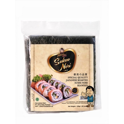 

[BISA COD] Tokinori Sakao Sushi Nori Reguler- Roasted Seaweed- Rumput Laut 50 pc