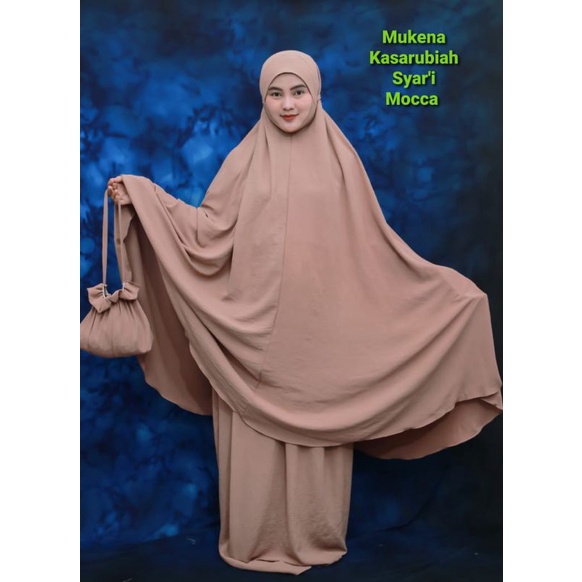 Mukena Kasarubi'ah Syar'i/Mukena Malaysia/Mukena Super Jumbo