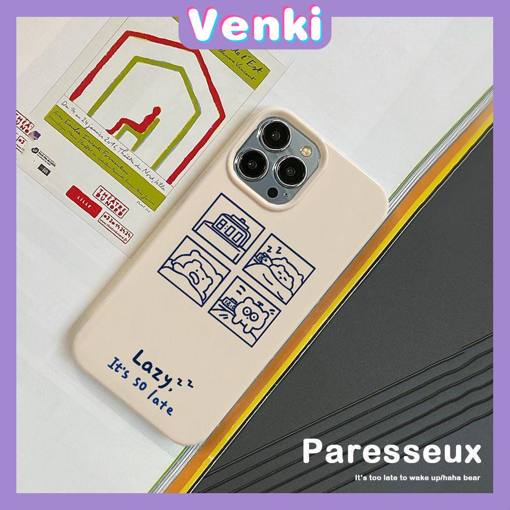 Case For iPhone 14 Pro Max Soft TPU Candy Case Cute Lazy Bear Glossy Khaki Back Cover Camera Protection Shockproof For iPhone 13 12 11 Plus Pro Max 7 Plus X XR