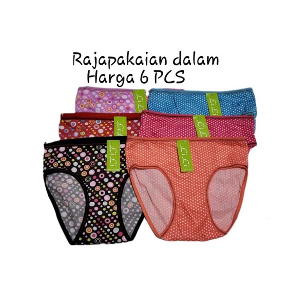Celana dalam wanita Remaja Harga 6 PCS