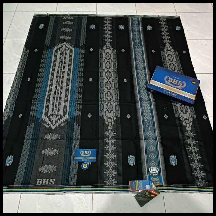 Promo Sarung Bhs Classic Hitam Songket Terbaru