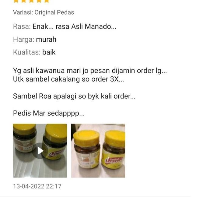 

[KODE PRODUK QSAWO9587] SAMBAL CAKALANG ASAP / ROA ASAP / TERI MEDAN SAMBEL ROMAJU