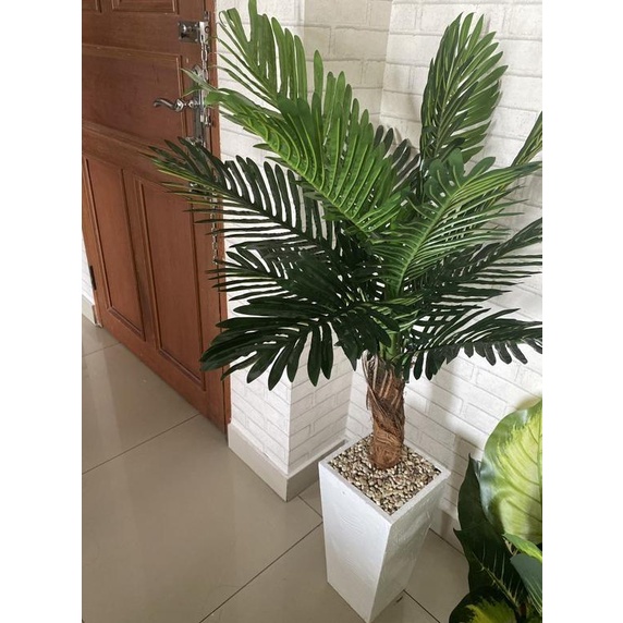pohon palem plastik tinggi 120cm artificial tree palm tanaman hias