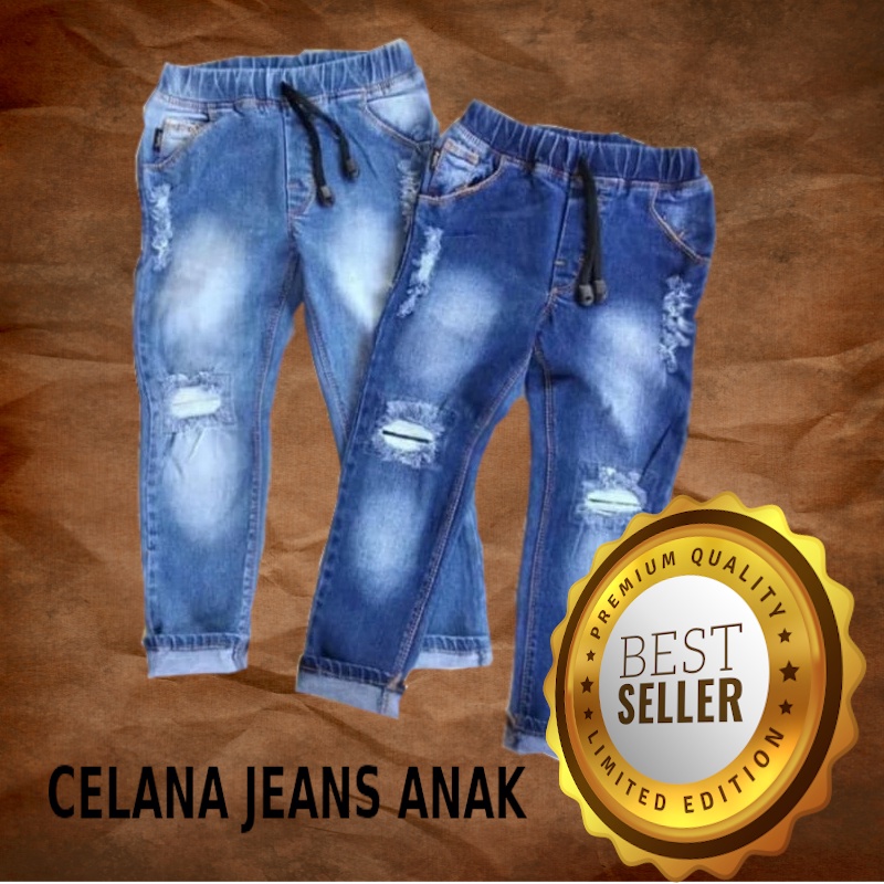 Celana panjang anak laki laki jeans sobek