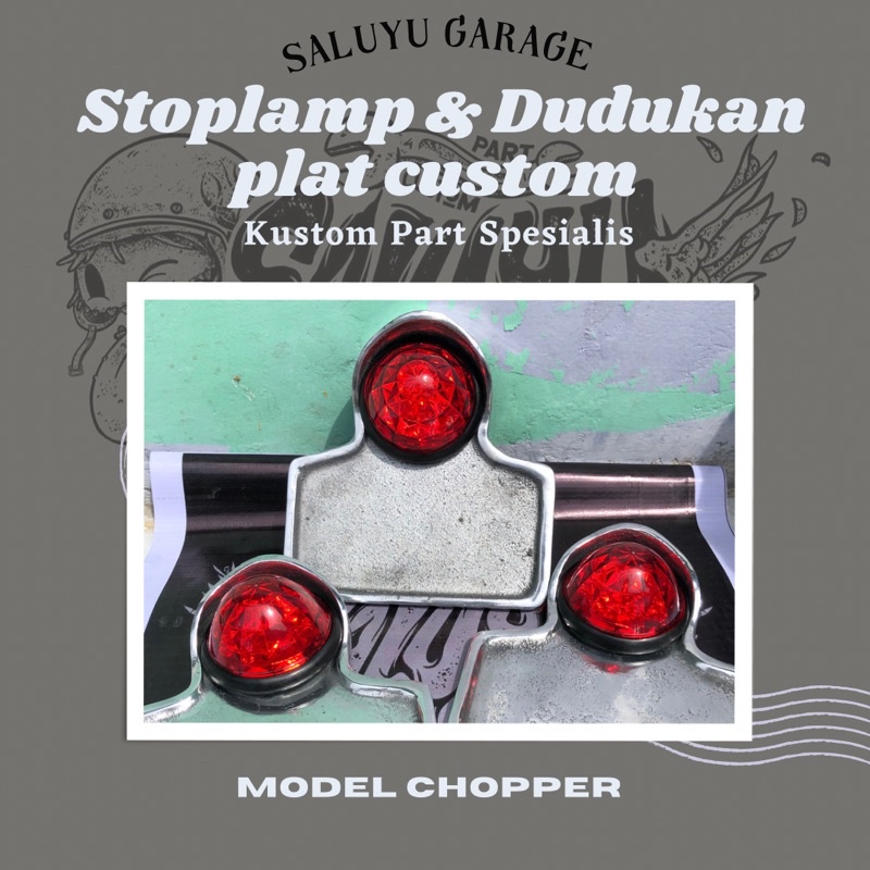 stoplamp chopper,lampu belakang chopper,stoplamp custom.