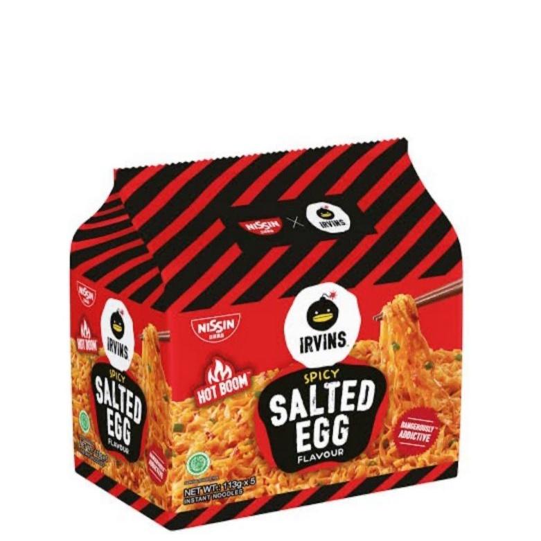 

(G-V5V)(♥☞) Nissin Irvins Noodle Salted Egg Spicy Salted Egg Ecer kekinian