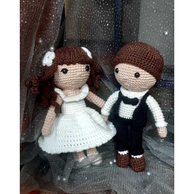 Wedding dolls amigurumi (boneka rajut pengantin)