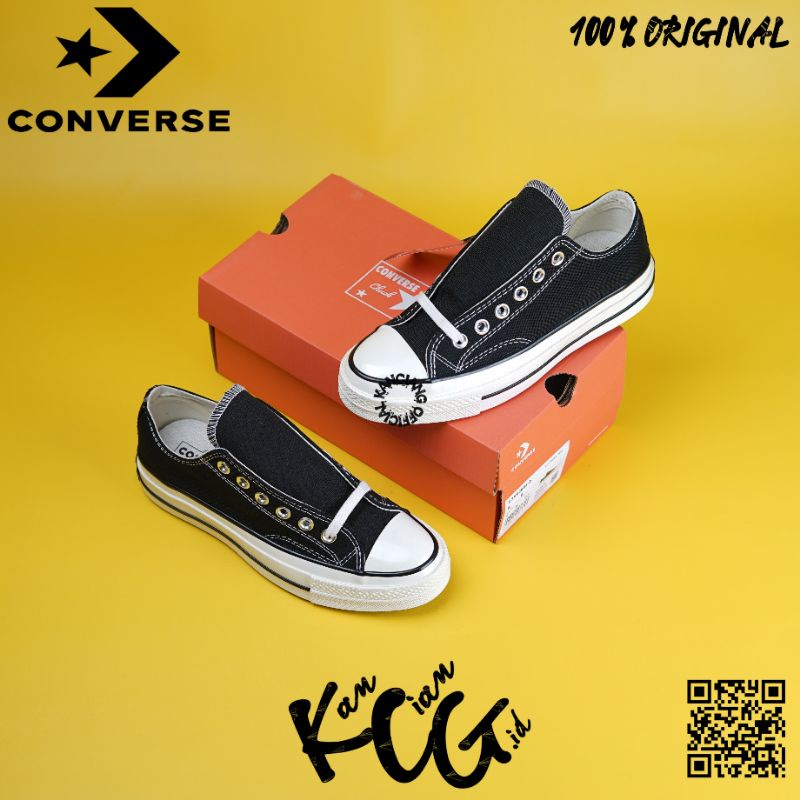 Converse Chuck Taylor 70S Low Black White 100% Original