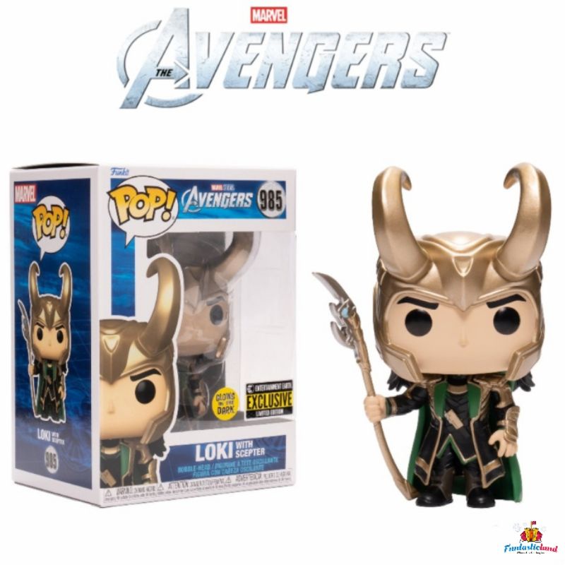 Jual Original Funko POP! Marvel The Avengers - Loki With Scepter (Glow ...