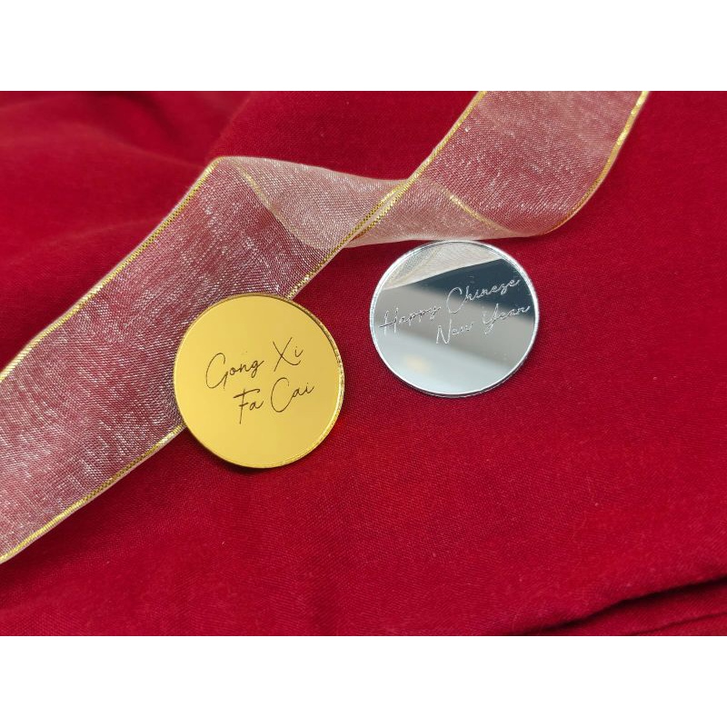 Tag Imlek Gantungan Imlek akrilik Tag Chinese new year Gantungan Chinese New Year Tag Hampers Imlek