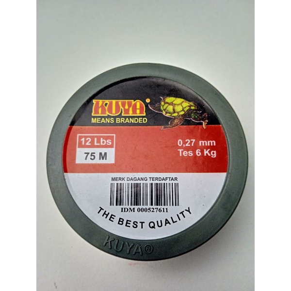 Tali Pancing Cap Kuya Cepuk 75 M ( No. 0,27 mm )