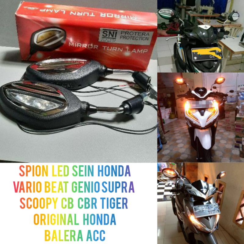 Spion Led Sein Motor Original Honda Vario Beat Pcx Adv Genio Supra Scoopy CB CBR Tiger Dll