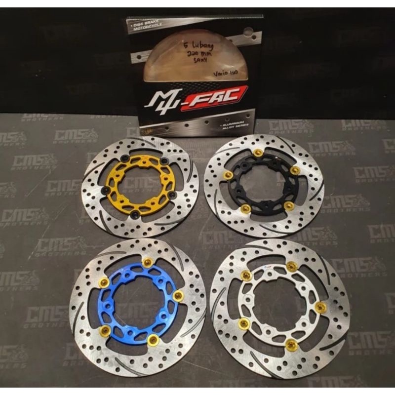 Disc Piringan CakramMerk Mu Fac
For Vario 150 2018
Lubang 5
Ukuran 220mm