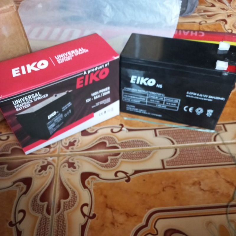 Aki Eiko NS 12V-8AH / 20HR Cocok digunakan untuk semua sprayer gendong