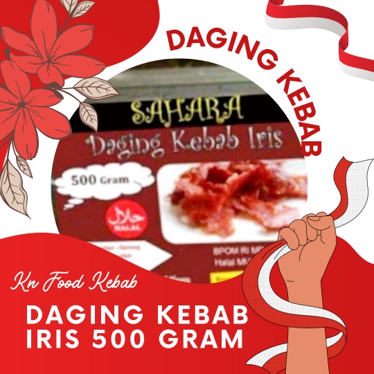 

Terlaris daging kebab iris /panggang siap saji 500 gr