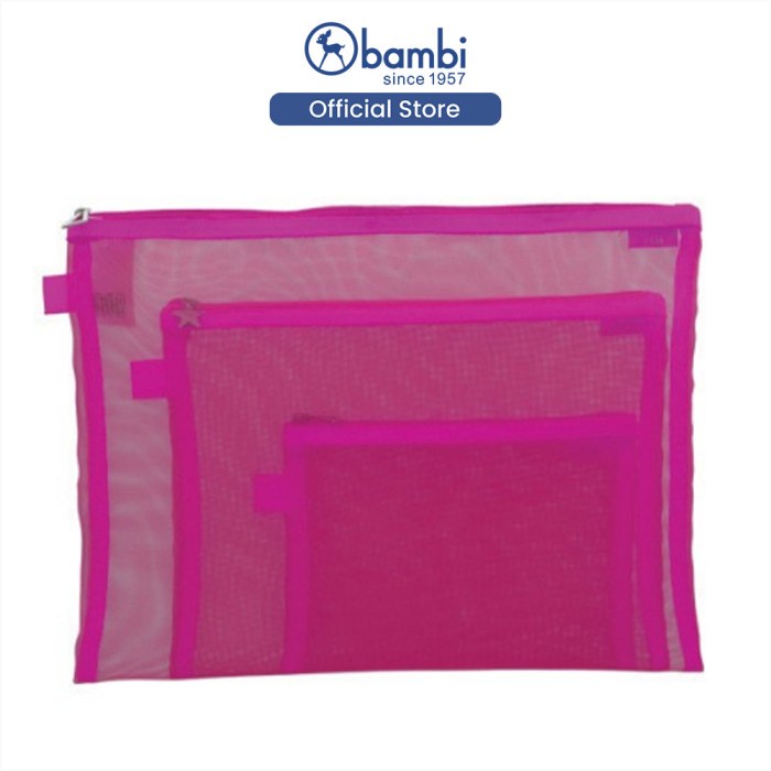 

BAMBI 7126-91 MESH POUCH - PINK