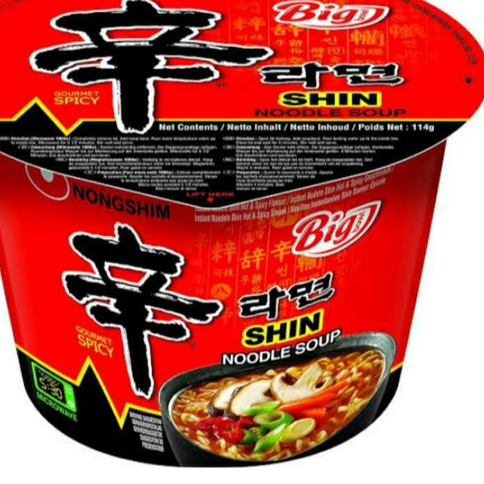

Ready Banyak Nongshim Big Bowl Shin Noodle Soup Ramen - 114g``
