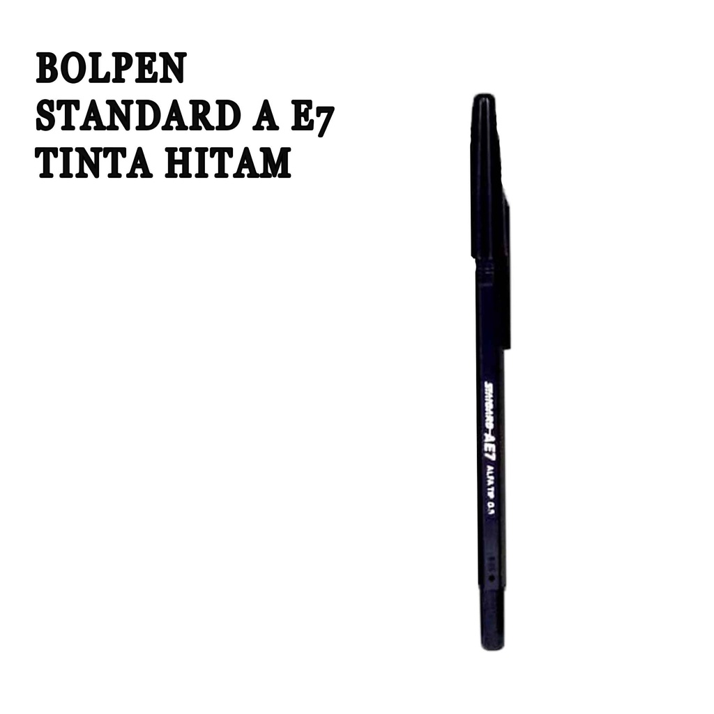 Pulpen * Bolpen Standard AE7 * Tinta Hitam &amp; Merah * 1pcs