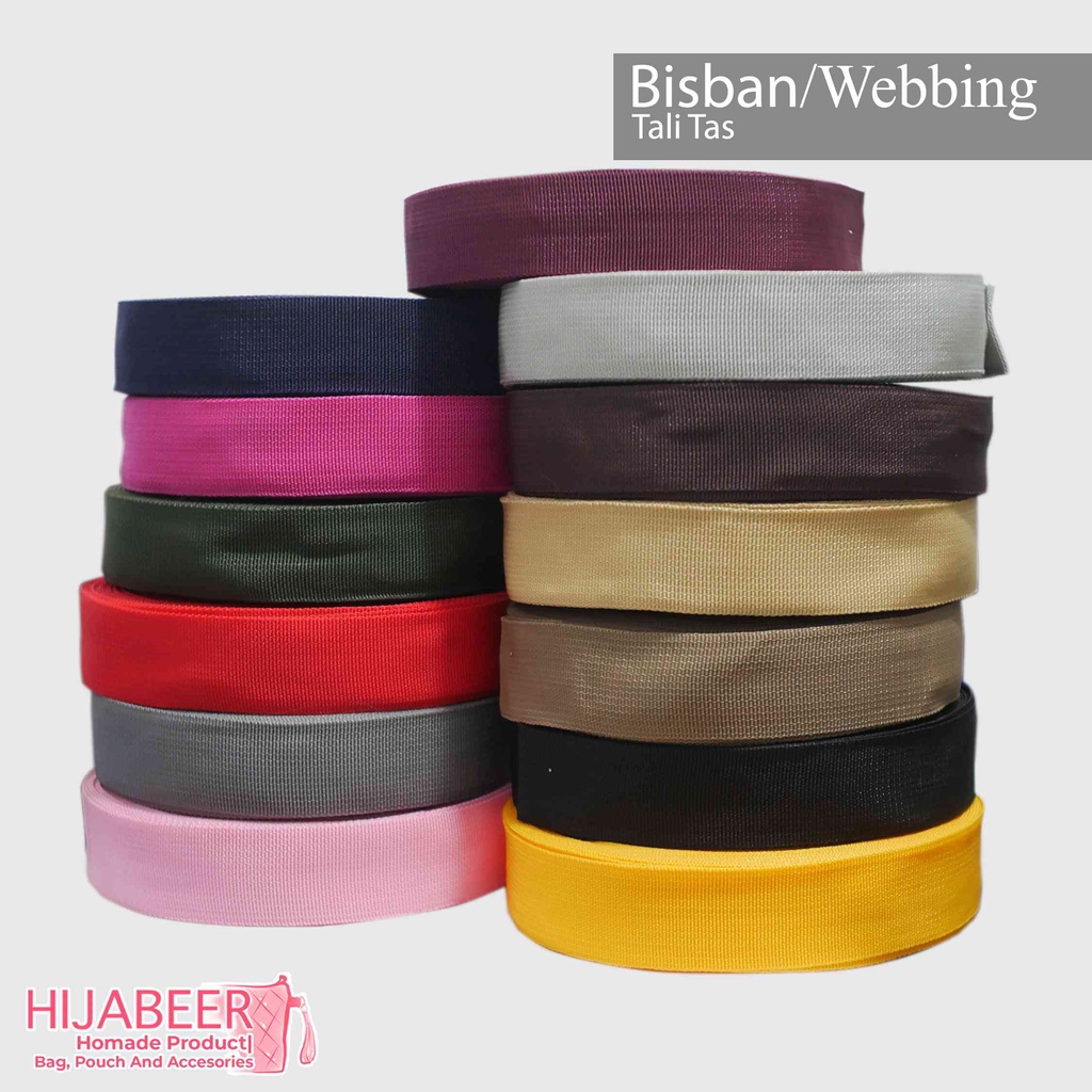 Bisban Webbing 3,8cm Tebal PER ROLL