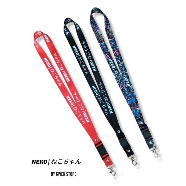 NEKO Lanyard - Gantungan Kunci / Vape / Pod / Id Card