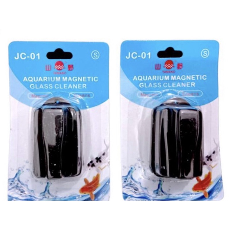 YAMANO Pembersih Kaca Aquarium Aquascape Magnetic Magnet Brush Small