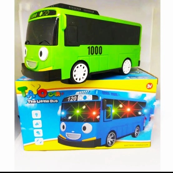 mainan bus tayo nyala lampu dan musik