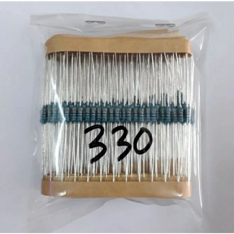 Resistor 330 ohm 1/4watt isi 200pcs Resistor untuk lampu LED 5mm