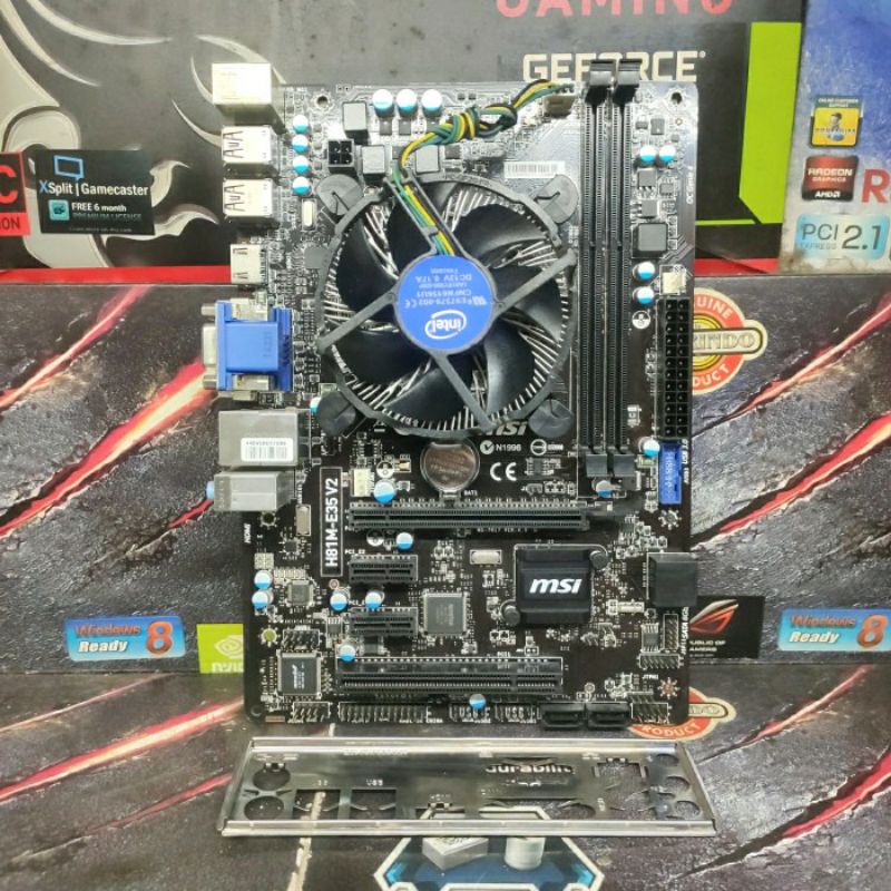 PAKET Motherboard MSI H81M-E35 V2 Processor Intel Core i5-4690 3,50GHz