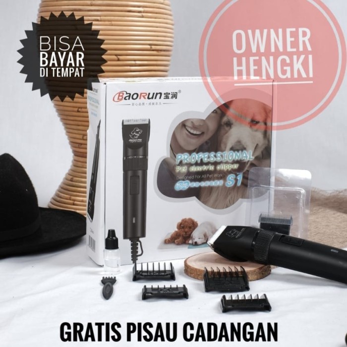 {BerjayaStore} mesin cukur hewan baorun s1 domba anjing kucing kuda dll Murah