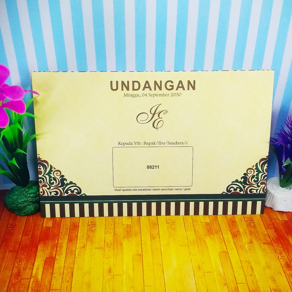 Undangan Erba 88211 Plus Cetak Teks Undangan