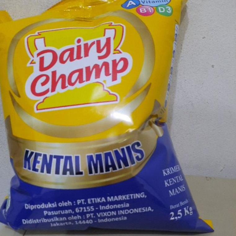 

Terbaru.. DAIRY CHAMP 2.5 KG KEMASAN POUCH 48