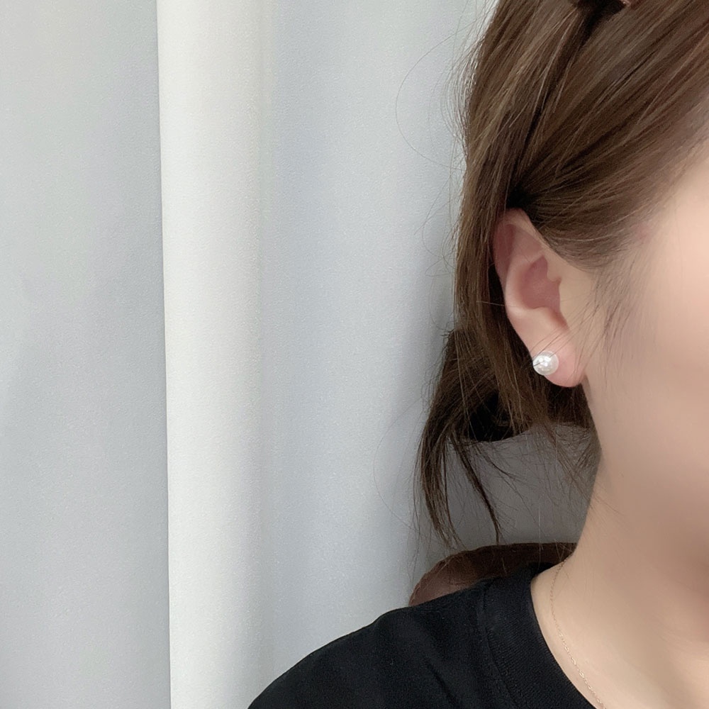 Mutiara Stud Earrings Stud Earrings Anting Tusuk Gadis Wanita Perempuan Sederhana Elegan Korea INS Pengantin Pesta Pernikahan