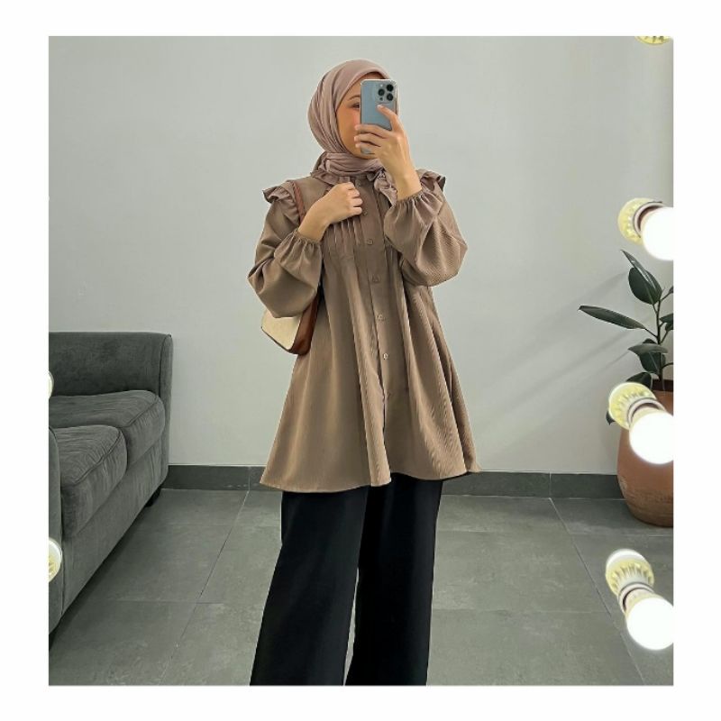 Brenda Blouse Milo L-XL by Vlowy Id / Prewash Blouse by Vlowy