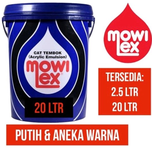 Jual Mowilex E100 Putih Mowilex 20ltr Mowilex Emulsion 20l Warna Standard Shopee Indonesia 5409