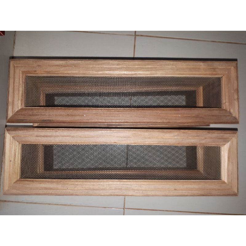 LOSTER KAYU JATI 50cmx10cm+Kawat Nyamuk/ VENTILASI UDARA KAYU JATI ASLI