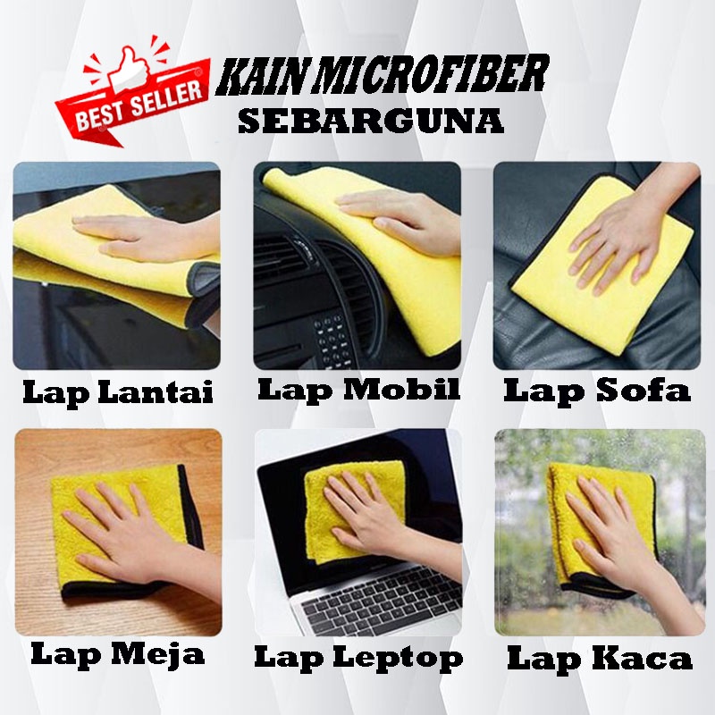 KAIN LAP MICROFIBER SUPER SERBAGUNA 30X30