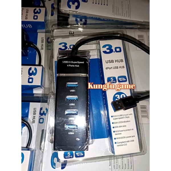 USB hub 4 port super speed 3.0 BIRU