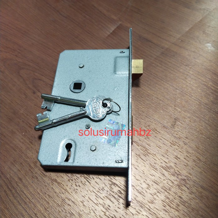 kunci body lidah 124mm saja + key bodi kuda besar lockset model lama