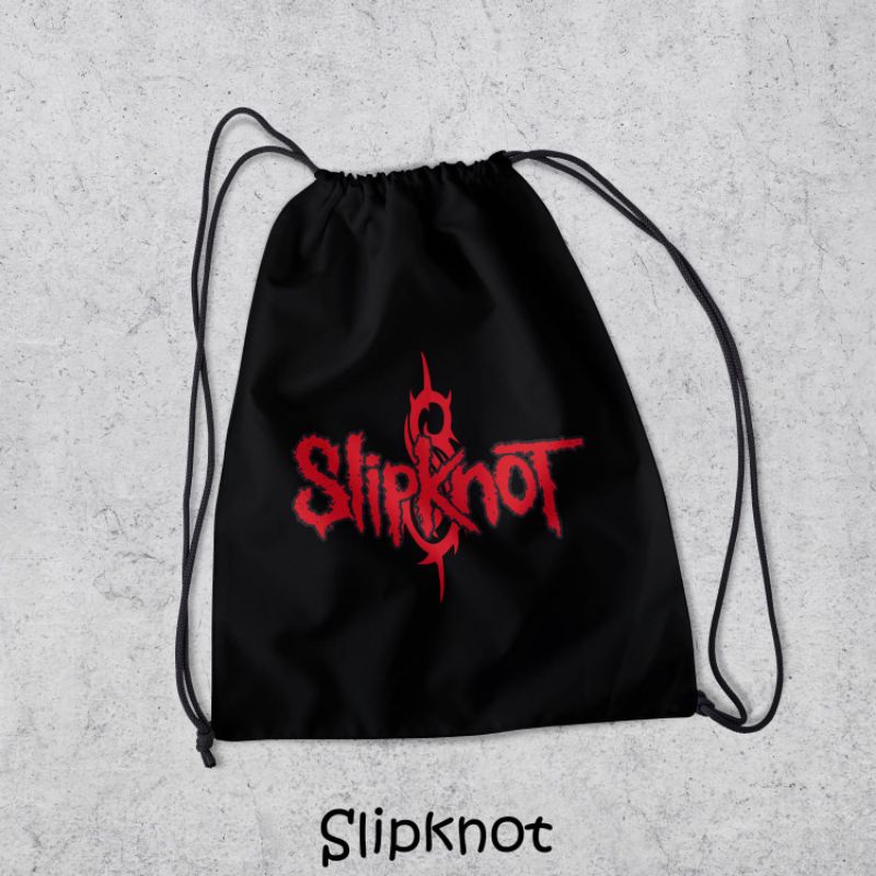 Tas Serut Terbaru Tahan Air - Tas Serut Anti Air Pria Dan Wanita -Tas Serut Band SLIPKNOT