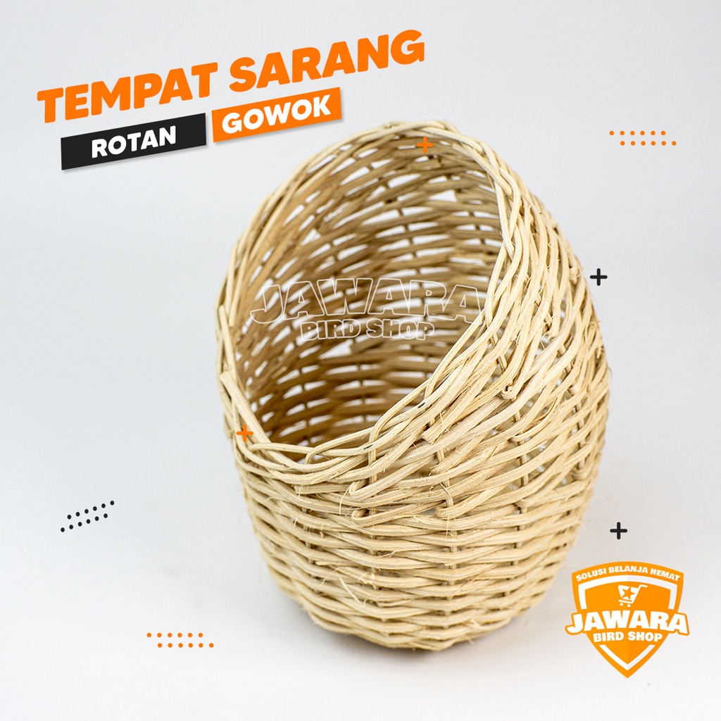 SARANG BURUNG FINCH GOWOK ROTAN RAPI