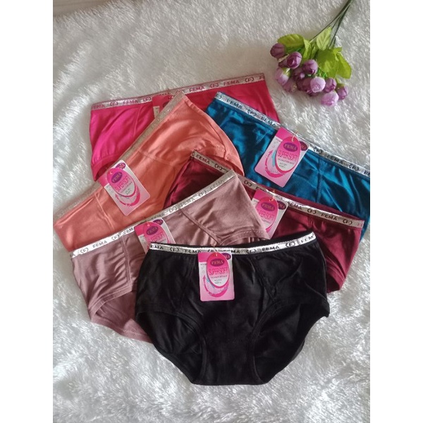 ECER CD Wanita FEMA seri 351 Super Soft/Celana Dalam Cewek Import Nyaman Dipakai.