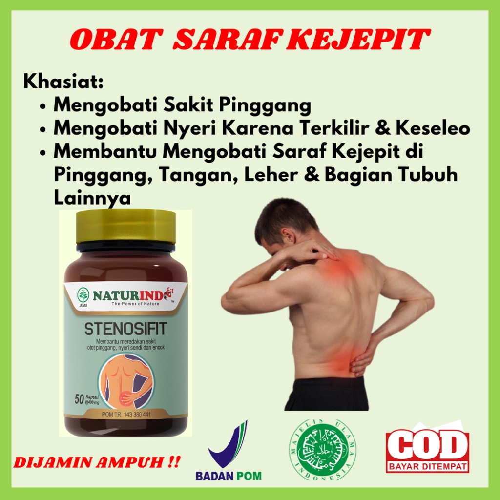 Obat Sakit Pinggang Syaraf Kejepit Obat Syaraf Kejepit Pinggang Nyeri Terkilir Kesleo Ampuh Stenosif