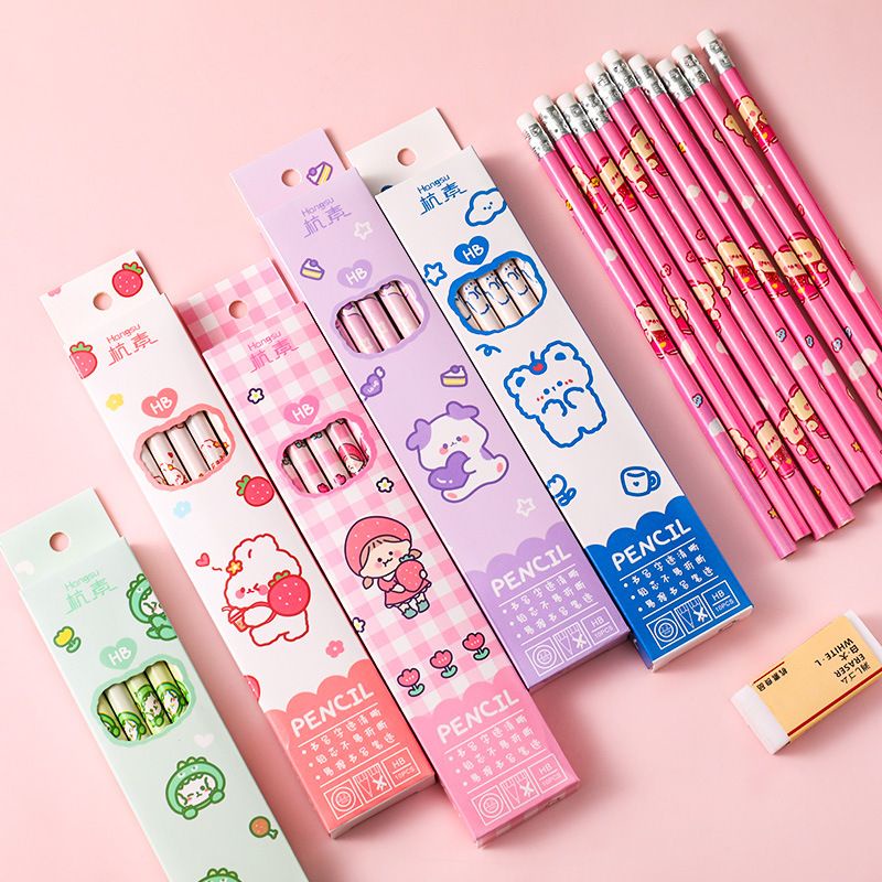 

Pensil Set HB isi 10 Pcs/Alat Tulis Sekolah Set Berkarakter Lucu