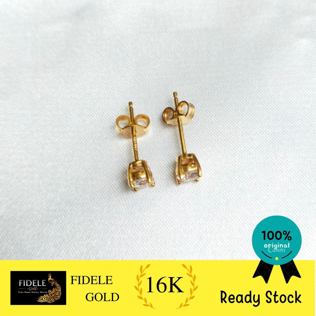 Anting Tusuk Emas 700 Anting Ceplik Tusuk Emas Asli Kadar Tua