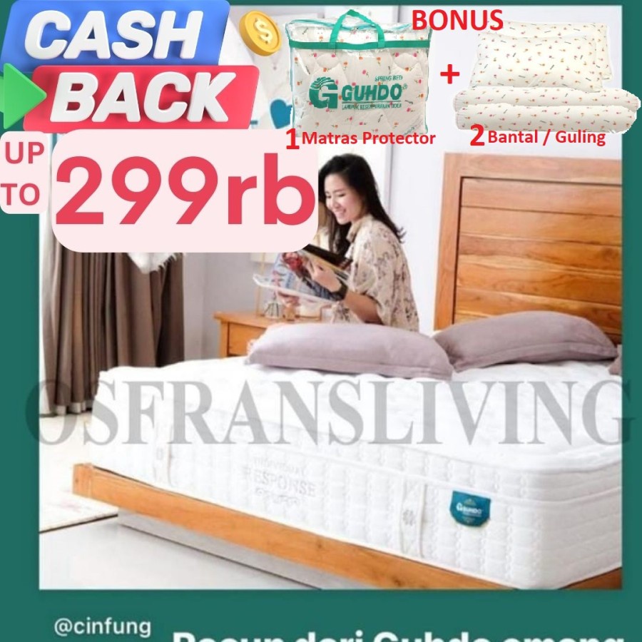 Guhdo Individual Response Latex Pocket Spring - Fullset Venetian Style - Spring Bed SET