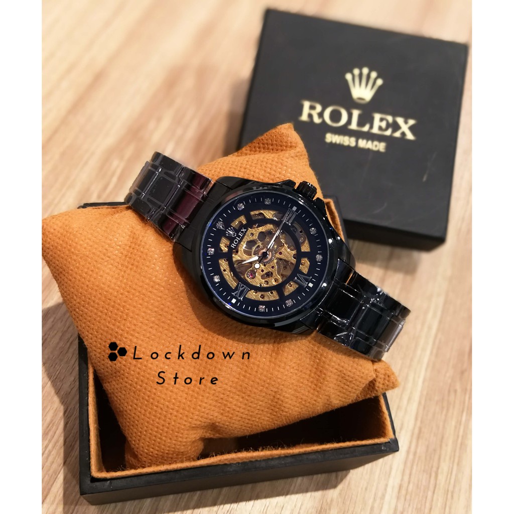 (SUPER PREMIUM) JAM TANGAN ROLEX AUTOMATIC OTOMATIS JAM ROLEX PRIA BAYAR DITEMPAT