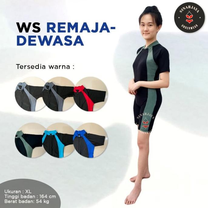 [ COD ] Baju Renang WS Remaja-Dewasa (Unisex) - Merk Z3000S