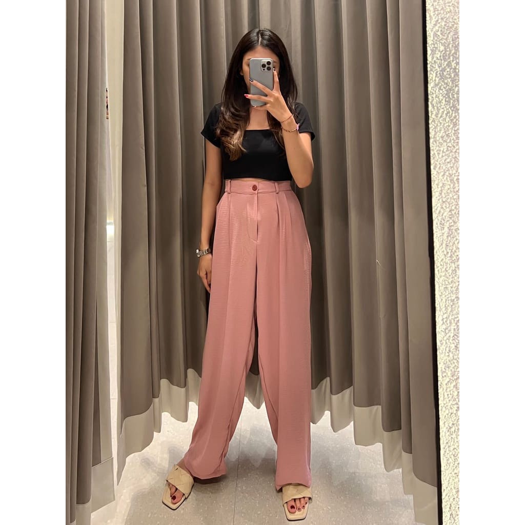 Tq88indonesia Fashion Celana Kulot Wanita Terbaru /  Belina Cullote Pant / Celana Panjang Polos  Cewek  Fashion / Ootd Kekinian